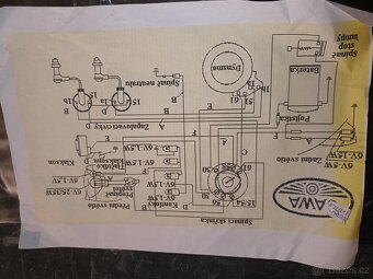 Jawa 350/360 350 l361 Californian elektroinstalace - 3
