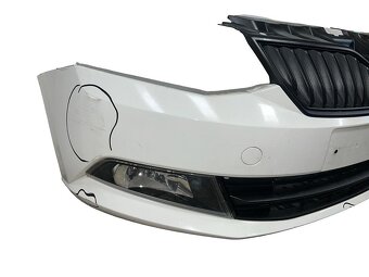 Přední nárazník bílá barva LF9E Škoda Fabia 3 r.v. 2018 - 3