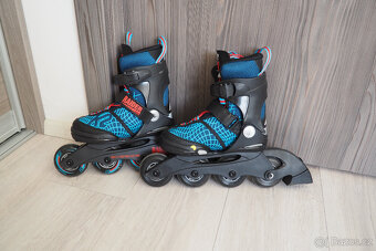 Chlapecké rostoucí inline brusle s chrániči - 3