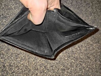 Peněženka pánská, kožená, černá - 3