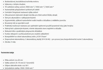 Aku sekačka sleva -40% zár. 3 roky nerozbalená 2 bat - 3