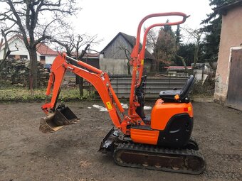 Minibagr Kubota U10 s nulovým přesahem zádě - 3