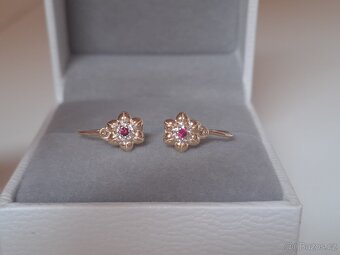 Dětské náušnice z bílého zlata - 3