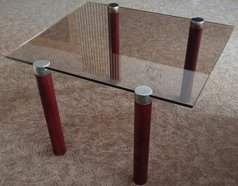 konferenční stolek 90.léta 70x60x43 cm - 3