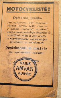 Brožura Seznam náhrad. dílů pro JAWU 250, 1937 - 3