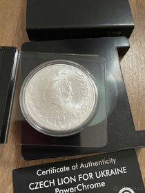 Czech Lion for Ukraine 1oz silver 2021 - 3