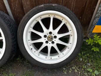 Sada alu kol 5x100 r18 s pneu 225/40/18 s hezkým vzorkem - 3