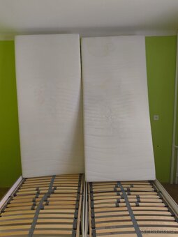 Čalouněná manželská postel - polohovací - 3