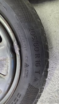 4ks Zimní pneumatiky s disky 205/60 R16 - 3