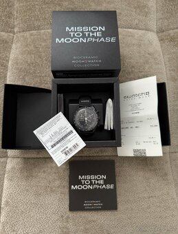Omega x Swatch Moonswatch mission to moonphase SNOOPY BLACK - 3