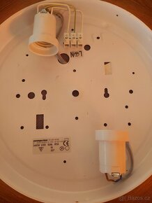 Svítidlo Compolux tmavé dřevo 2x60W E27 průměr 400mm - 3