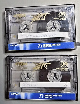 Prodám  prázdné kazety MC,  4 x TDK 90 - 3
