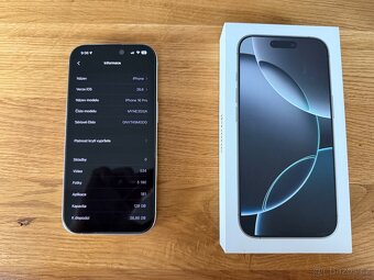 iPhone 16 Pro 128Gb Bílý Top Stav - 3