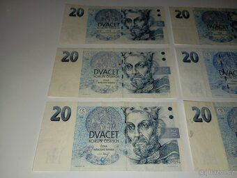 BANKOVKY 20 KČ, 1994, OBĚ VYDANÉ SÉRIE, PĚKNÉ STAVY - 3