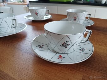KUBISTICKÝ PORCELÁNOVÝ ČAJOVÝ ŠAPO SET CCP JM PORT DE LA CZE - 3
