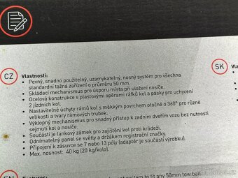 nosič na dvě kola (na závěsnou kouli) - 3