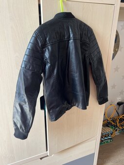 Nádherná kožená bunda H&M, vel. 140 - 3