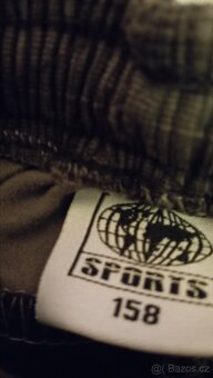 Dívčí, dětské kalhoty, černé a šedé na vše,158 - 3