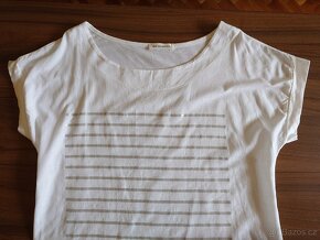 Bílé italské tričko s krátkým rukávem - 3