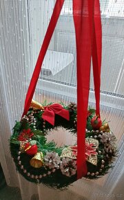 Vánoční dekorace věnec - 3