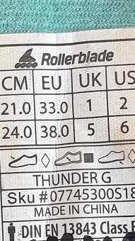 In-line brusle Rollerblade rostoucí vel. 33-38 - 3