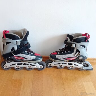 Inline juniorske brusle Sport Well ABEC 7, vel. 35-38 - 3