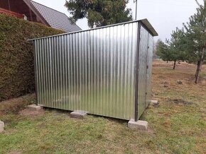 Plechová garáž 2x3 m pozinkované plechové garáže na stavbu - 3