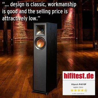 Klipsch R-610F, sloupové, nové, nevybalené, 4 kusy celkem - 3