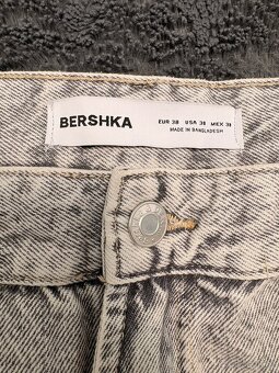 Super baggy džíny Bershka šedé. - 3