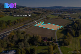 Prodej  komerčního pozemku 8000 m², Návsí - 3