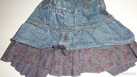 Riflová sukně vel. 134 a 140 - 3