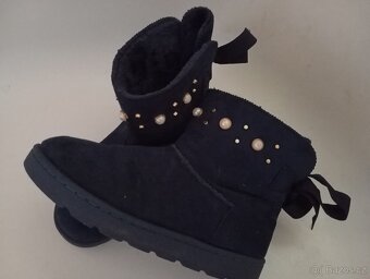 Semišové zimní boty vel. 37 - 3