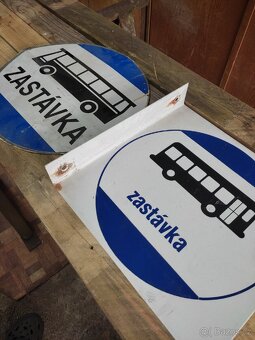 Staré cedule zastávka - 3