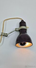 bakelitová lampička - bodovka E14 (možná od šicího stroje) - 3
