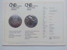 Pamětní mince 200Kč 1996 Deburau proof - 3