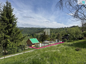 Prodej pozemek 302 m2, chatka 16 m2, sklep 18 m2 - Líšný u M - 3