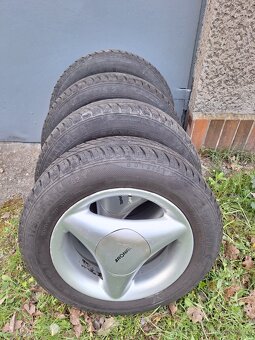 Alu disky 4x100, 8Jx14H2 ET38 s letními pneu 175/65 R14 - 3
