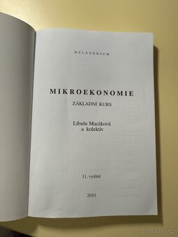 Mikroekonomie - základní kurs, Macáková - 3