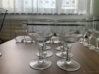 Sklenice na víno, šampaňské, pivo, koňak, vodu, TOP STAV - 3