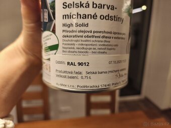 OSMO Selská barva RAL 9012 (odstín bílé barvy) - 3
