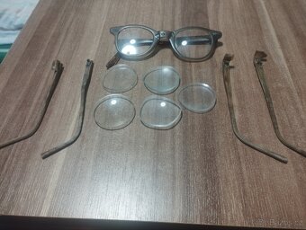 Staré dioptrické brýle ,sklicka - 3