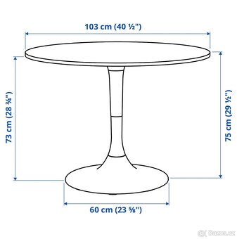 Jídelní kulatý stůl Docksta IKEA - 3