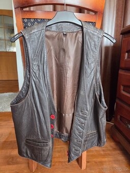 Kožená bunda, vesta - 3