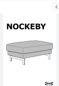 Ikea Nockeby podnožka tmavě šedá - 3