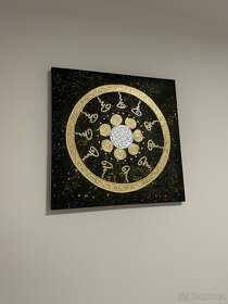 obraz s orientálními motivy 75x75cm plátno - 3