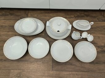 Retro porcelánová jídelní souprava MZ - 25 kusů - 3