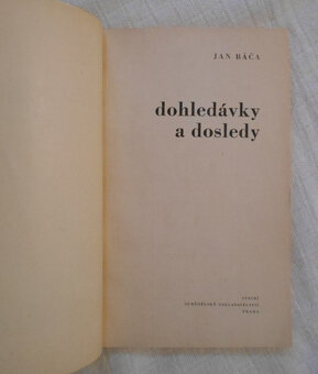 Jan Báča - Dohledávky a dosledy - 1972 - 3