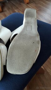 Pantofle sandály bílé stélka 26 cm - 3