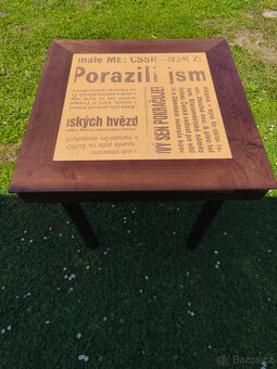 Stůl 2x, zánovní, 70x70 cm, výška 74 cm - 3