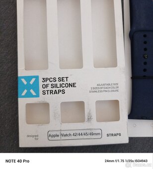 Set 3ks silikonové hřeminku na Apple Watch 42 44 45 49mm - 3